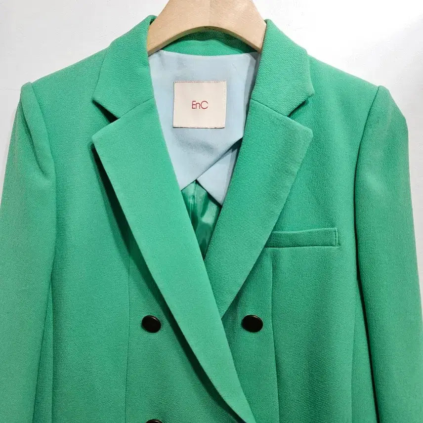 [BUNJANG] EnC Green Double Button Jacket / EnC 그린 더블 버튼 자켓