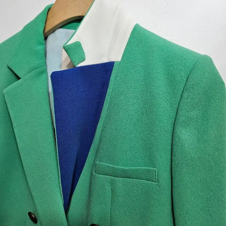 [BUNJANG] EnC Green Double Button Jacket / EnC 그린 더블 버튼 자켓