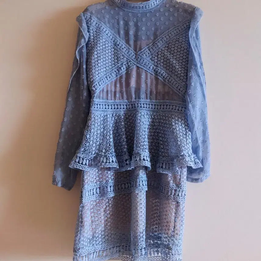 [BUNJANG] Lace Mini Dress / 레이스 미니 원피스