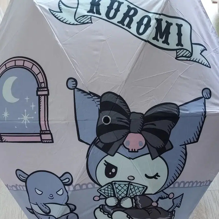 [BUNJANG] Kuromi Umbrella &amp; Snowflake Keyring Set / 쿠로미양산  &amp;  눈꽃키링