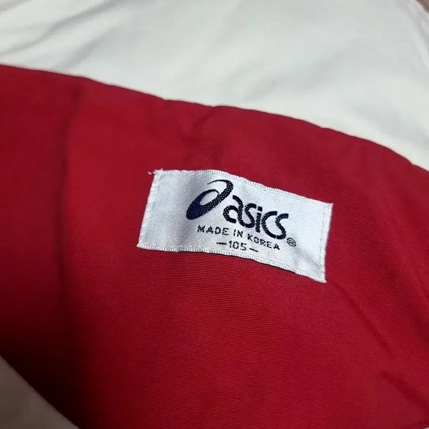 [BUNJANG] Asics Windbreaker Jacket (Red, Size 105) / 80-90s 한국생산 아식스 바람막이 레드 컬러(105)