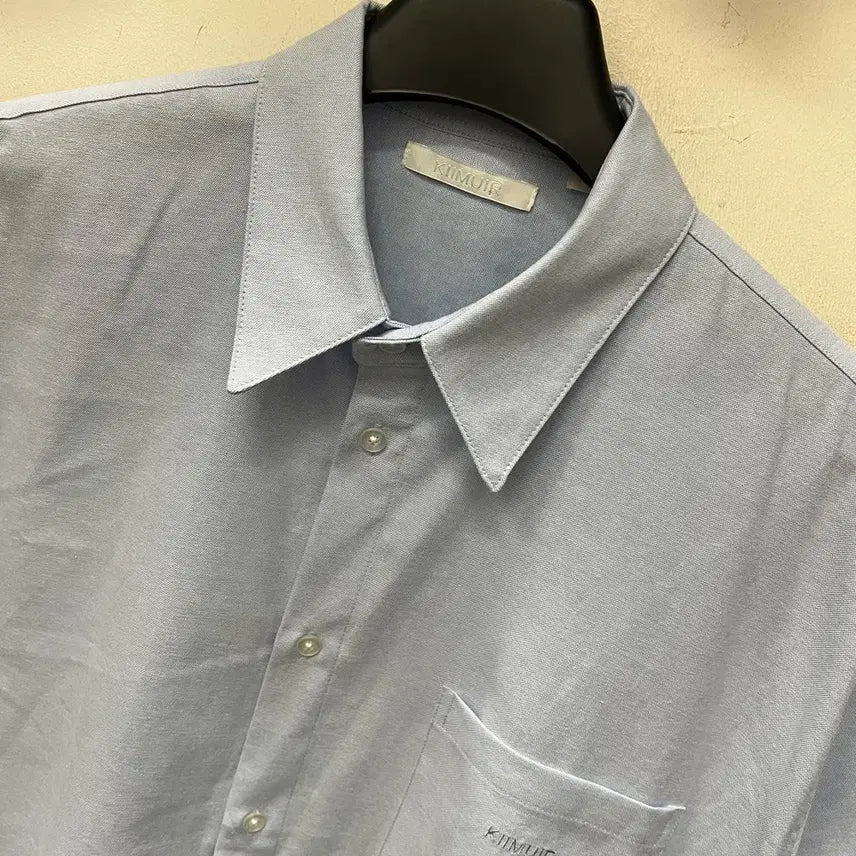 [BUNJANG] KIIMUIR Oxford Oversized Short Sleeve Shirt / KIIMUIR 키뮤어 오버핏 옥스포드 반팔 셔츠 M