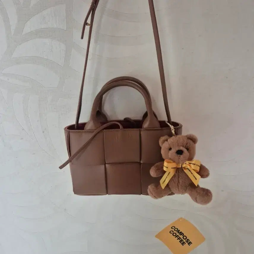 [BUNJANG] Compose Coffee Bear Doll Keychain / 컴포즈커피 곰인형 키링