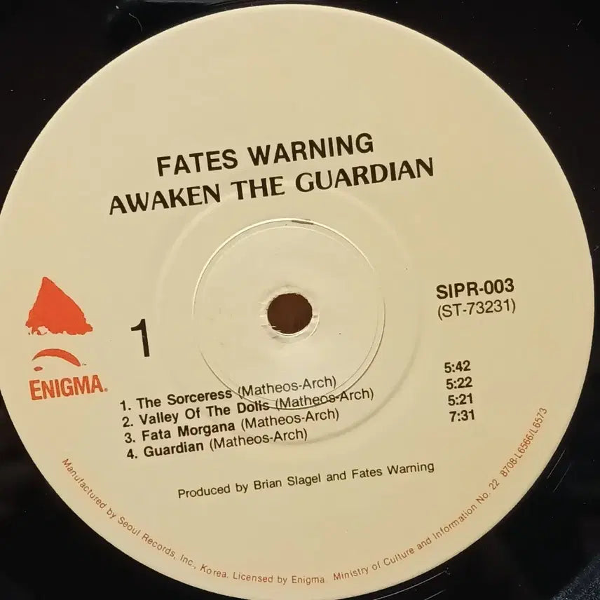 [BUNJANG] Fates Warning Awaken the Guardian LP / 헤비메탈 의 신세대 페이츠 워닝 LP