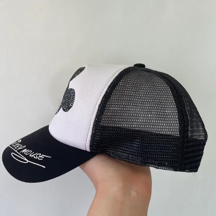 [BUNJANG] Disney Mickey Mouse Hotfix Stone Trucker Cap / 디즈니 x 미키마우스 핫픽스스톤 트러커캡
