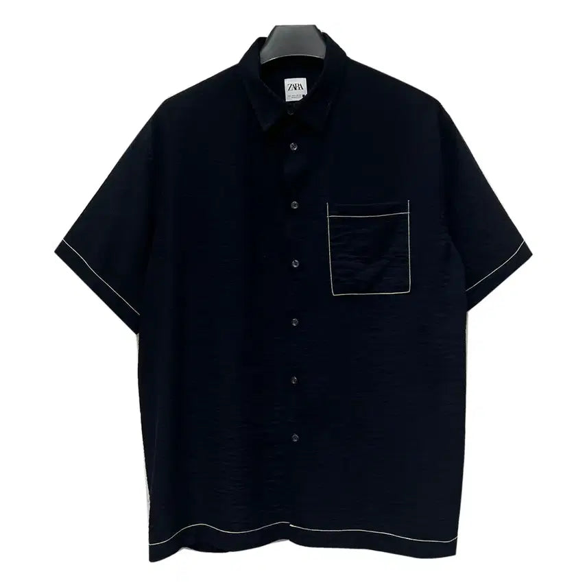 [BUNJANG] ZARA Regular Fit Short Sleeve Shirt / ZARA 자라 레귤러핏 반팔 셔츠 L
