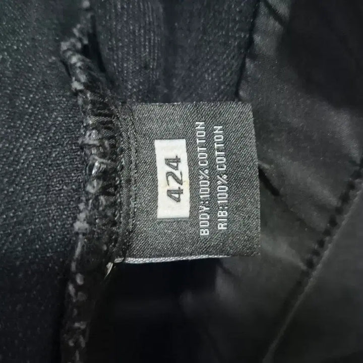 [BUNJANG] 424 Denim Distressed Jacket (XXL) / 424 포 데님 디스 자켓 블랙( XXL)