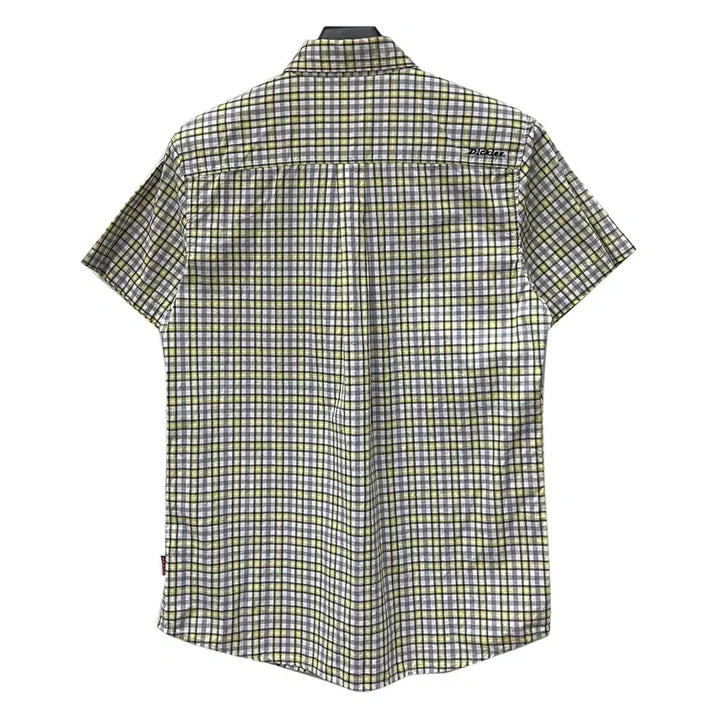 [SOLD OUT] 디키즈 자수 로고 체크 반팔 셔츠 M