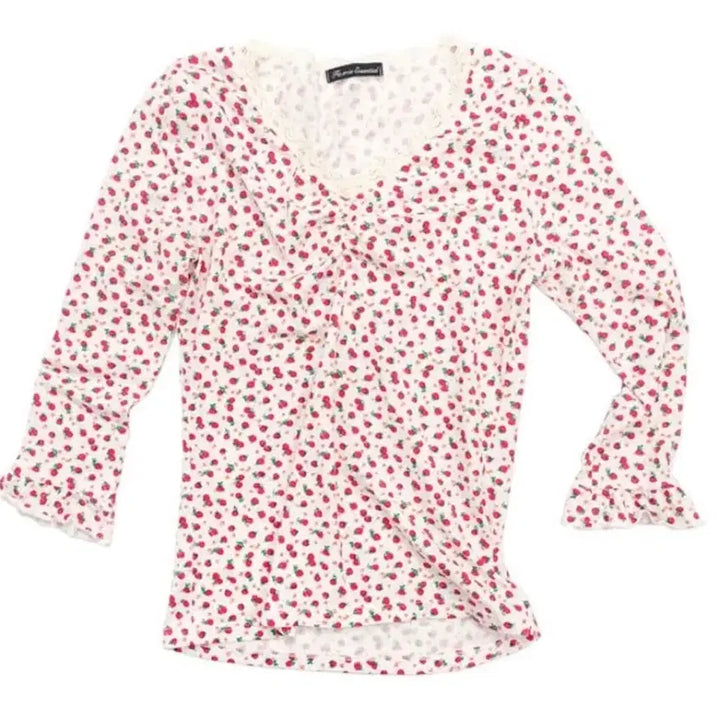 [BUNJANG] Shop Fairy Strawberry Lace Top / 샵페어리 스트로베리 레이스탑 (새상품)