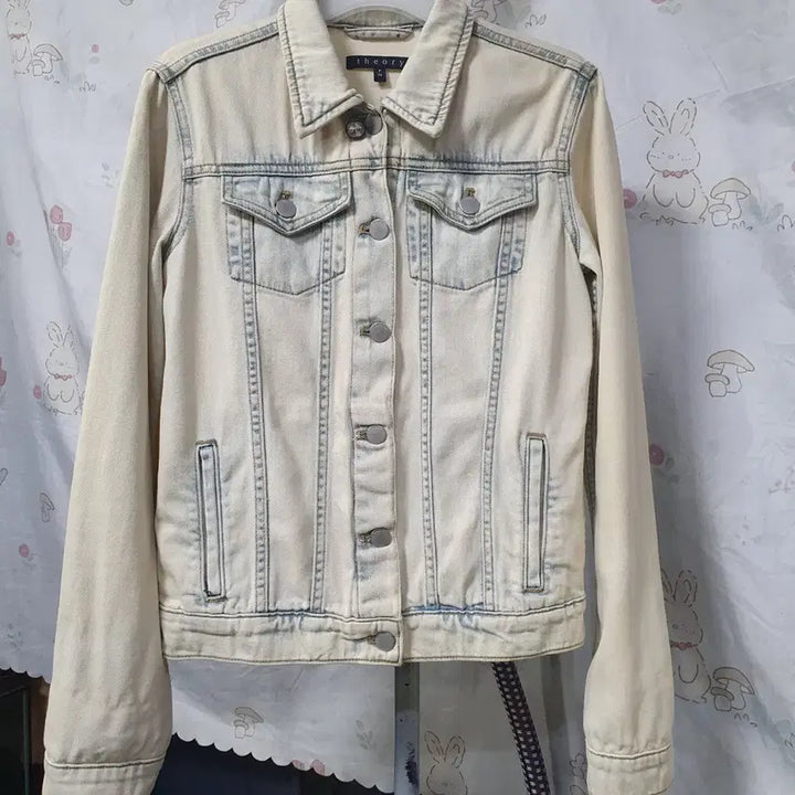 [SOLD OUT] 띠어리    워싱면   데님  숏  자켓