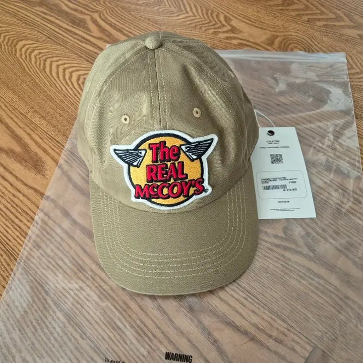 [BUNJANG] The Real McCoy Logo Baseball Cap Khaki / 더 리얼 맥코이 로고 베이스볼 캡 카키 새상품 팝니다.