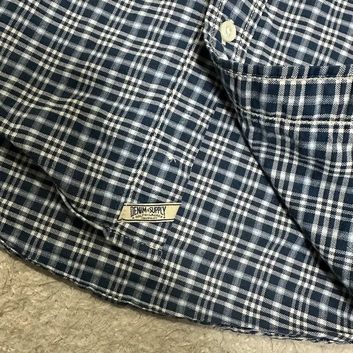 [BUNJANG] Polo Denim &amp; Supply Checkered Shirt (XS) / 폴로 데님앤서플라이 체크 셔츠 남방 xs