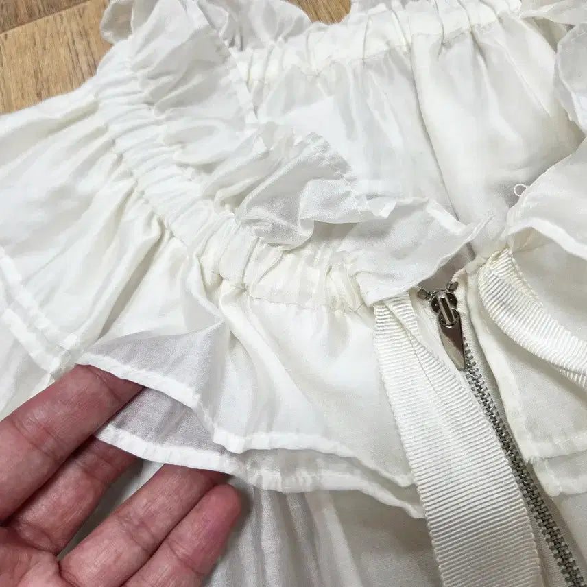 [BUNJANG] nancyrella Shearing Frill Jacket / 낸시렐라(nancyrella) 시어링 프릴자켓 프리사이즈 새상품