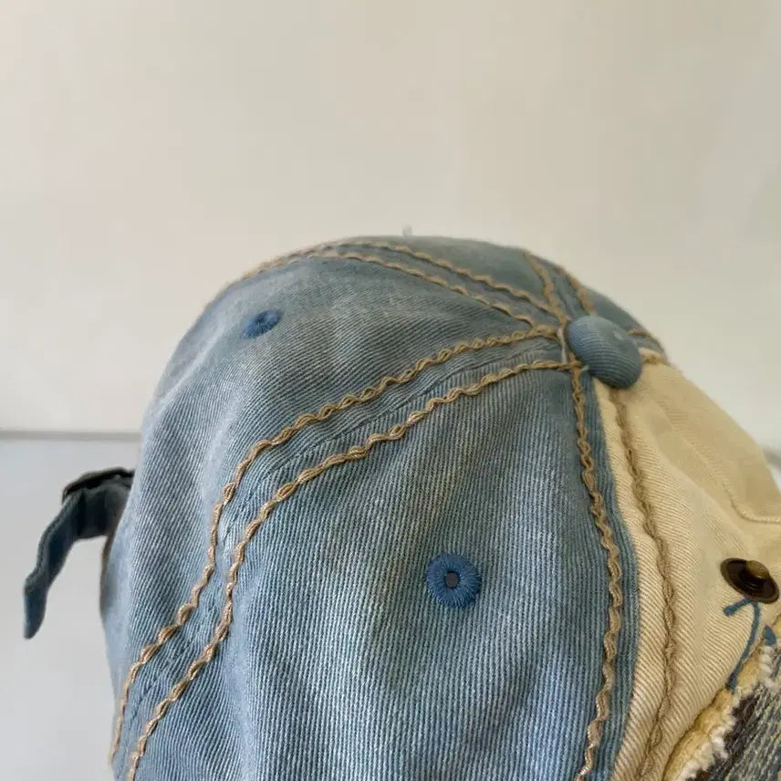 [BUNJANG] Vintage Y2K Distressed Studded Ball Cap / 빈티지 y2k 디스트로이드 스터드 볼캡