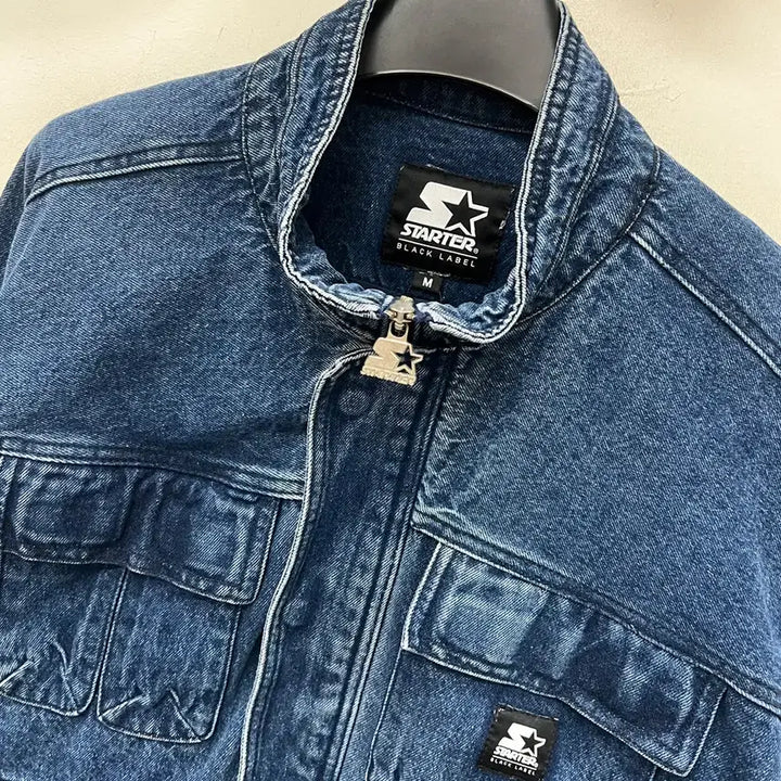 [BUNJANG] Starter Black Label Multi-Pocket Heavy Oversized Denim Jacket (M) / 스타터 블랙라벨 멀티포켓 헤비 오버사이즈 데님 자켓 M