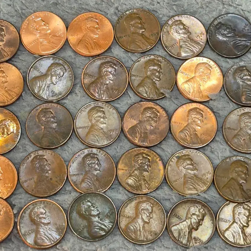 [BUNJANG] Lincoln Cent Coin Collection (30 Items) / 링컨 센트 동전 모음 (Lincoln Cent)  줄세우기 30점
