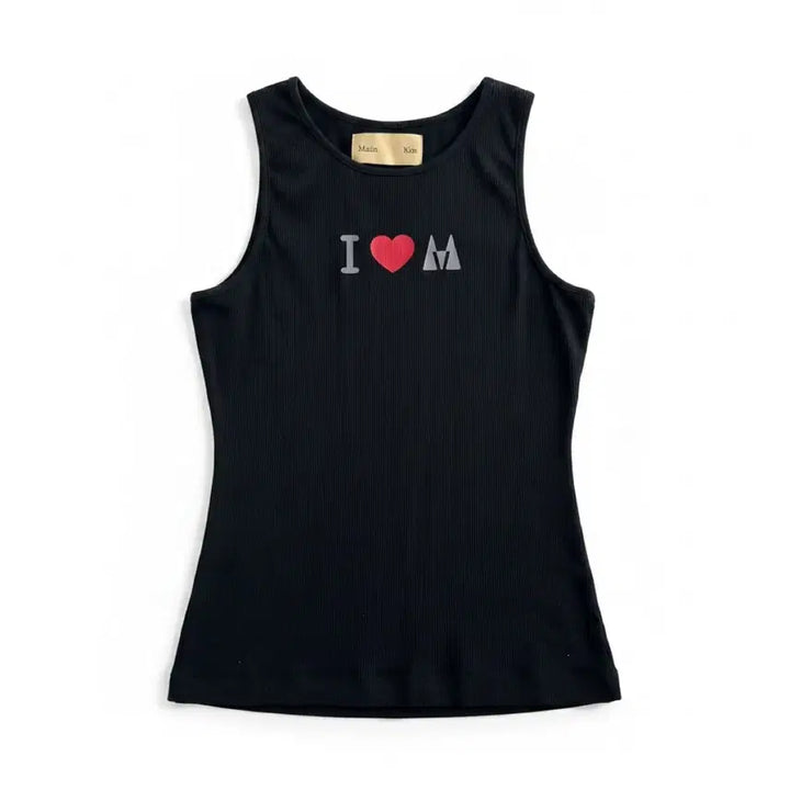 [BUNJANG] Matinkim I Heart M Top / 마뗑킴 블랙 립 나시 I 하트 M 탑