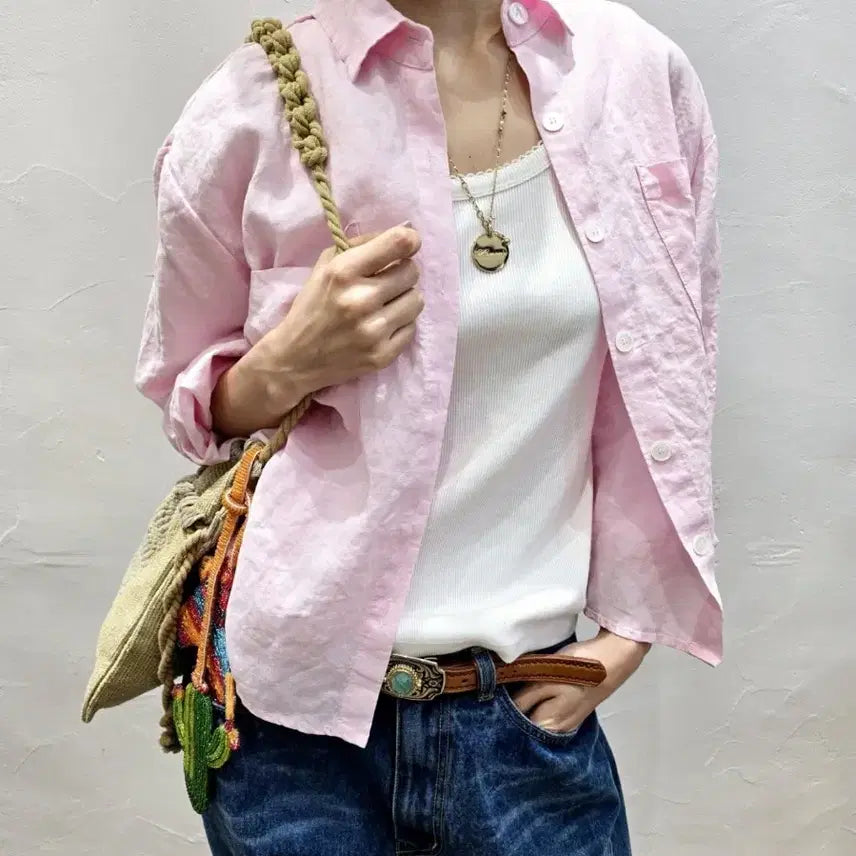 [BUNJANG] Hippie Story Linen Shirt / 히피스토리 린넨셔츠