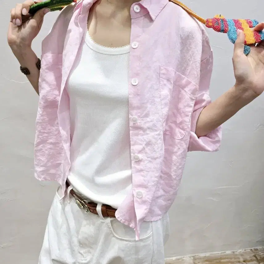[BUNJANG] Hippie Story Linen Shirt / 히피스토리 린넨셔츠