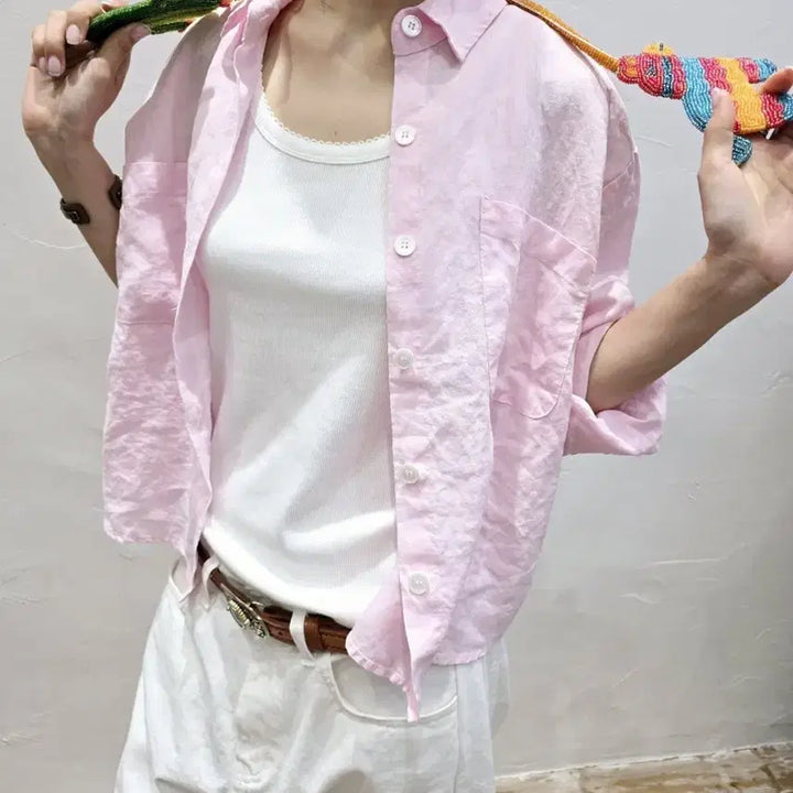 [BUNJANG] Hippie Story Linen Shirt / 히피스토리 린넨셔츠