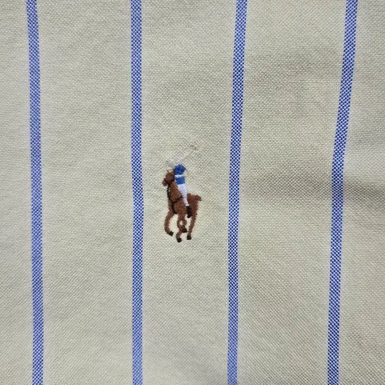 [BUNJANG] Polo Ralph Lauren Striped Short Sleeve Shirt / 폴로랄프로렌 반팔 셔츠 커스텀 ( L ) / 11985