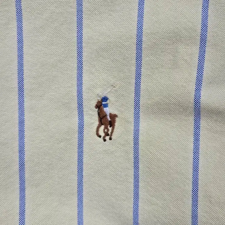 [BUNJANG] Polo Ralph Lauren Striped Short Sleeve Shirt / 폴로랄프로렌 반팔 셔츠 커스텀 ( L ) / 11985