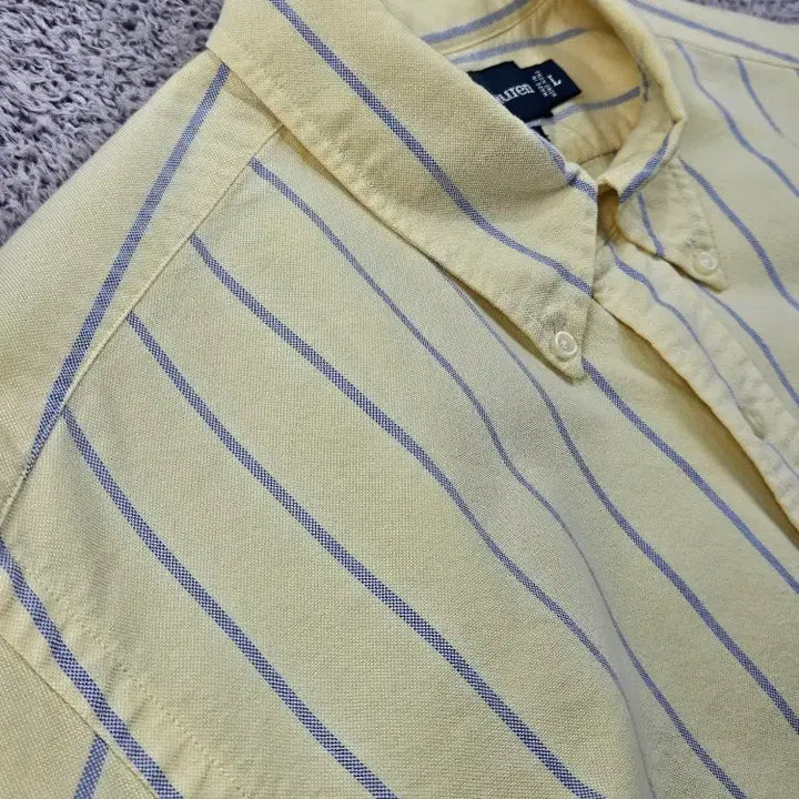[BUNJANG] Polo Ralph Lauren Striped Short Sleeve Shirt / 폴로랄프로렌 반팔 셔츠 커스텀 ( L ) / 11985