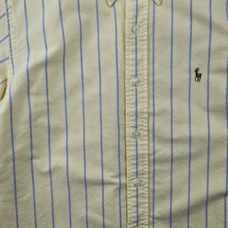 [BUNJANG] Polo Ralph Lauren Striped Short Sleeve Shirt / 폴로랄프로렌 반팔 셔츠 커스텀 ( L ) / 11985