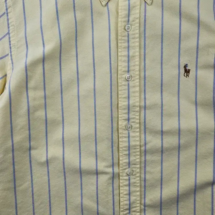 [BUNJANG] Polo Ralph Lauren Striped Short Sleeve Shirt / 폴로랄프로렌 반팔 셔츠 커스텀 ( L ) / 11985