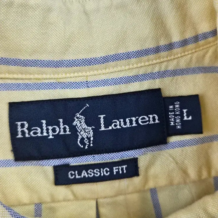 [BUNJANG] Polo Ralph Lauren Striped Short Sleeve Shirt / 폴로랄프로렌 반팔 셔츠 커스텀 ( L ) / 11985