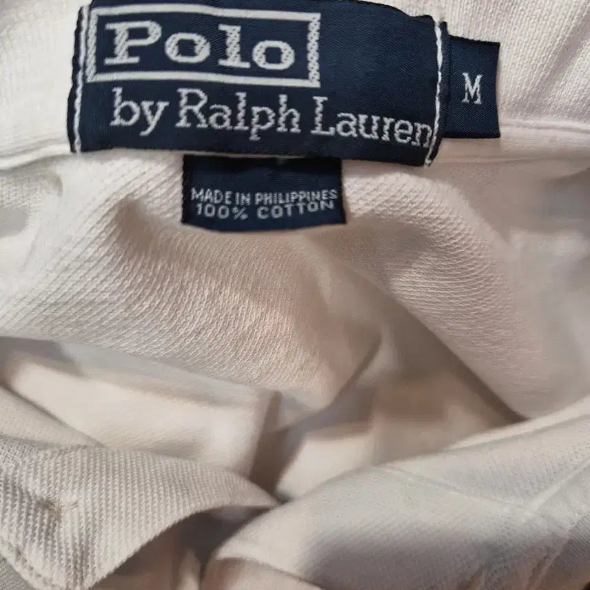 [BUNJANG] Polo Ralph Lauren White Polo Shirt / 폴로 랄프로렌 반팔 카라티 화이트 M