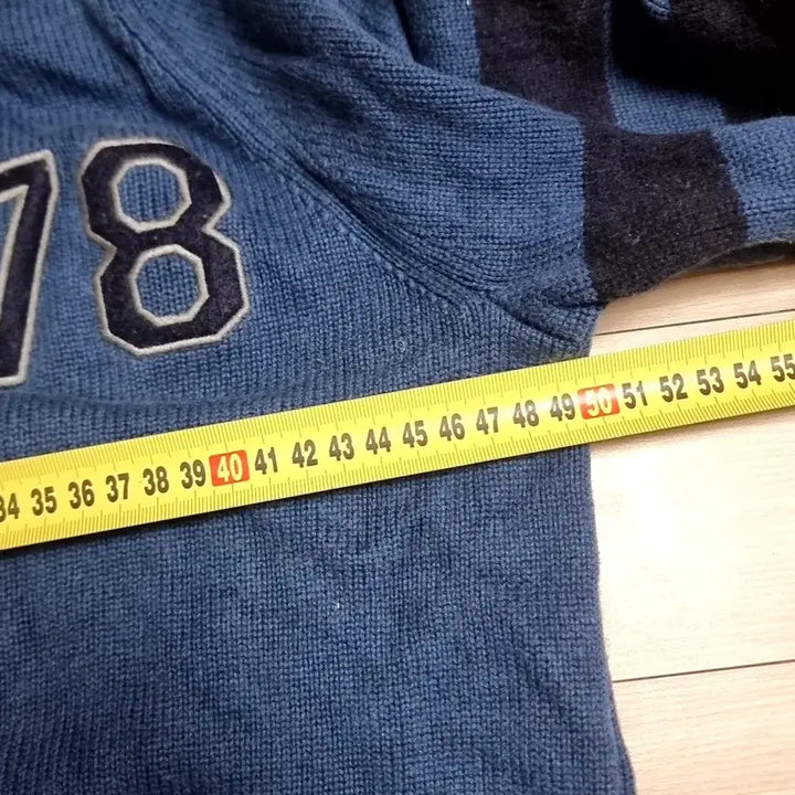 [BUNJANG] Banana Republic Number 78 Cardigan / 바나나리퍼블릭 블루 숫자78 가디건(100)