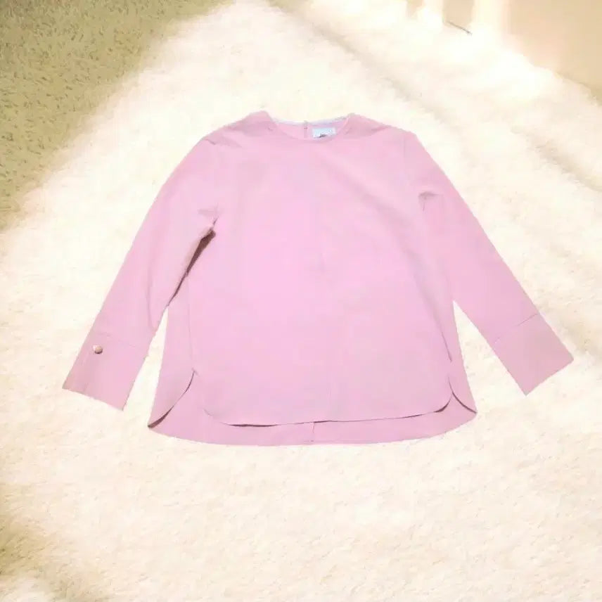 [BUNJANG] Pink Long Sleeve Blouse / 새상품 여성 88 핑크색 긴팔 블라우스 77~88 여자 100 새제품