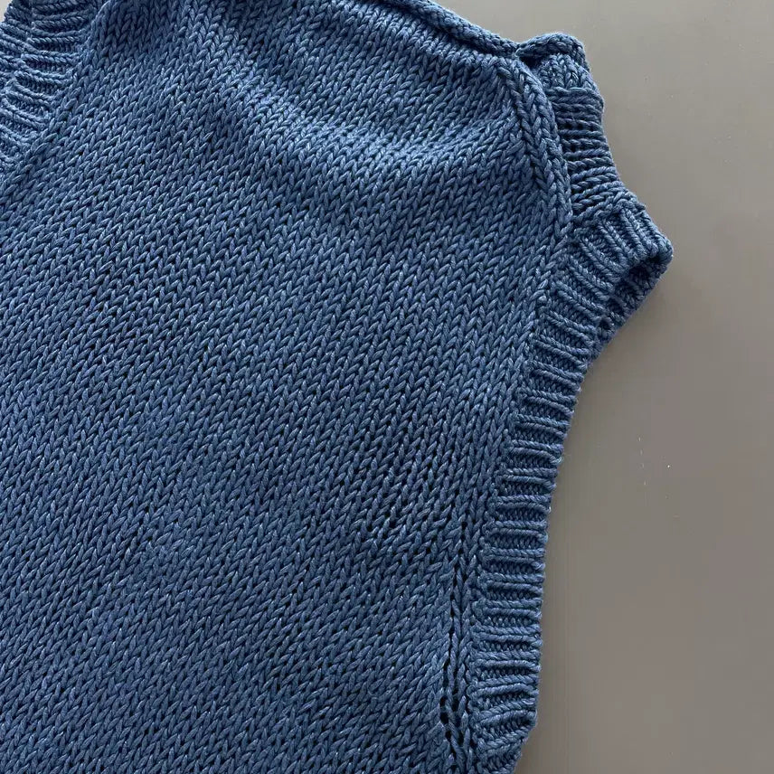 [BUNJANG] Polo Ralph Lauren Linen Cotton Blend Knit Vest / [M] 폴로 랄프로렌 린넨 코튼 블랜드 니트 베스트 조끼 QR 인증