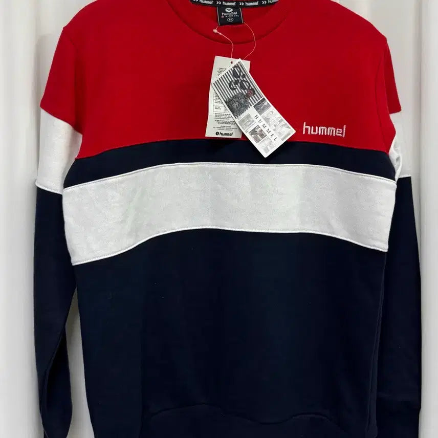 [BUNJANG] Hummel Color Block Sweatshirt / [새상품] HUMMEL 험멜 컬러블록 맨투맨