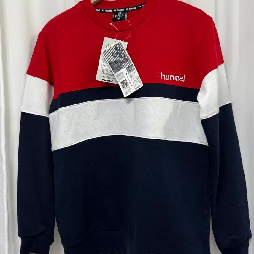 [BUNJANG] Hummel Color Block Sweatshirt / [새상품] HUMMEL 험멜 컬러블록 맨투맨