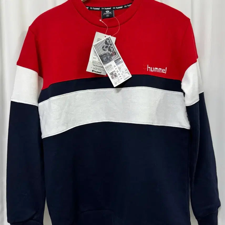 [BUNJANG] Hummel Color Block Sweatshirt / [새상품] HUMMEL 험멜 컬러블록 맨투맨