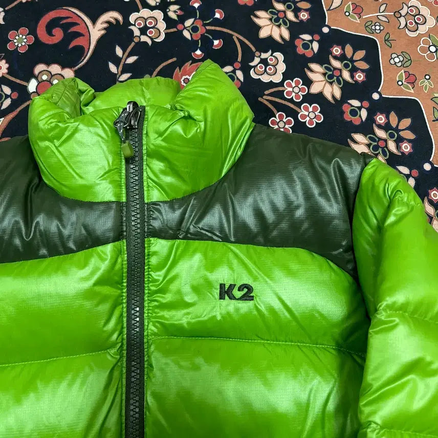 [BUNJANG] K2 Unisex Duck Down Logo Lightweight Padded Jumper / K2 아웃도어 남여공용 덕다운 로고 경량패딩 점퍼 S/90