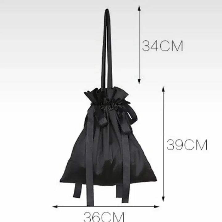 [BUNJANG] String Fabric Shoulder Bag / 스트링 패브릭 숄더백