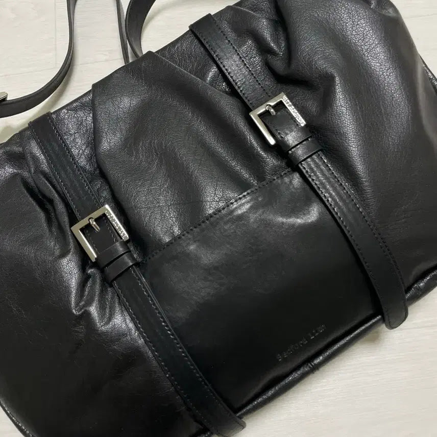 [BUNJANG] Bedford11s Duo Shirring Leather Crossbody Bag / 베드포드일레븐스 듀오셔링 레더 크로스백 숄더백 가방
