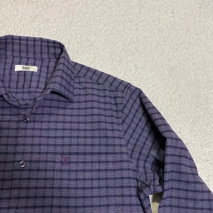 [BUNJANG] Daks Check Long Sleeve Shirt (Size 105) / 닥스 체크 긴팔 셔츠 105