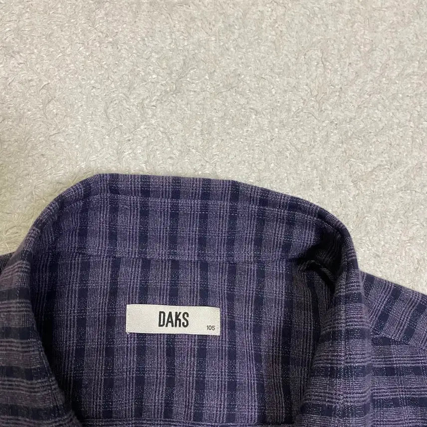 [BUNJANG] Daks Check Long Sleeve Shirt (Size 105) / 닥스 체크 긴팔 셔츠 105