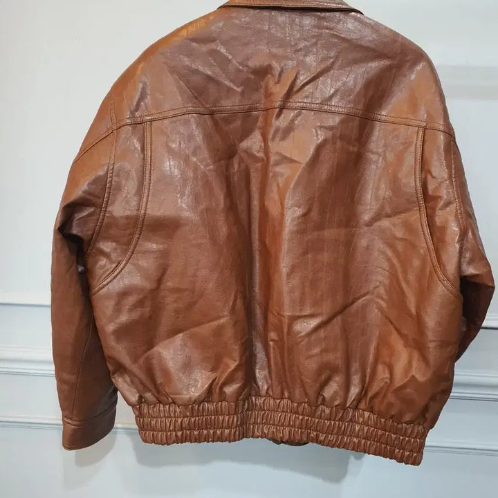 [BUNJANG] Studio Tomboy Brown Leather Jacket / 스튜디오 톰보이 브라운 레더 자켓 F