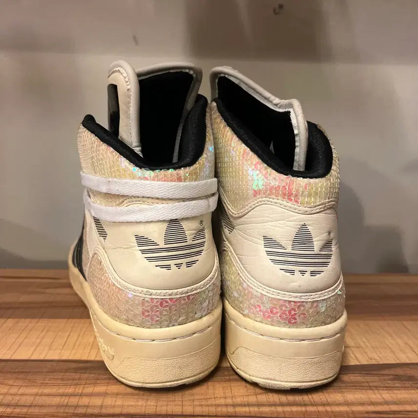 [BUNJANG] Adidas Big Logo High-Top Sneakers / 아디다스 빅로고 하이탑