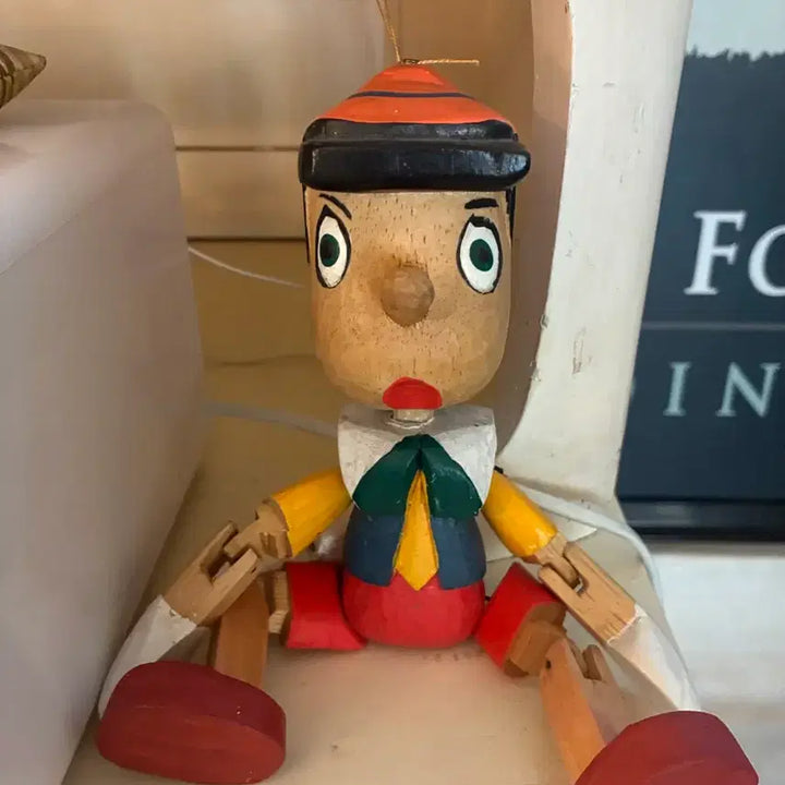 [BUNJANG] Vintage Wooden Pinocchio Doll / 빈티지목각피노키오