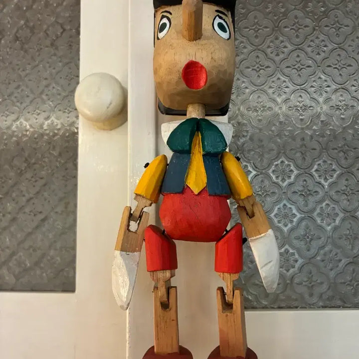 [BUNJANG] Vintage Wooden Pinocchio Doll / 빈티지목각피노키오