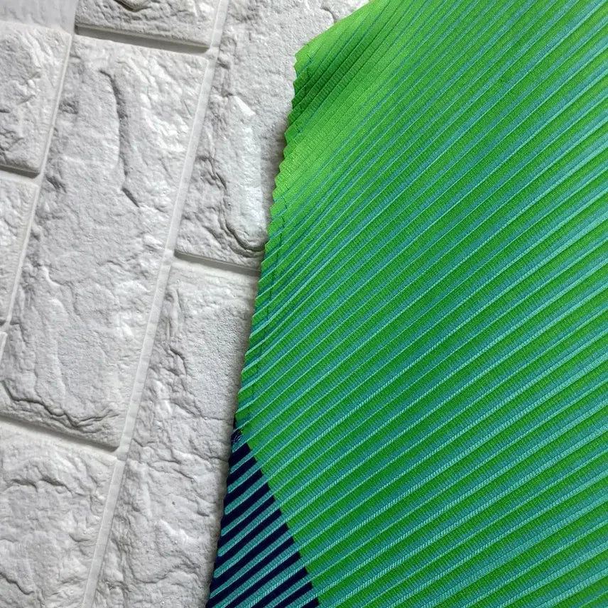 [BUNJANG] Colorblock Pleated Long Dress / 컬러플 배색 플리츠  원피스