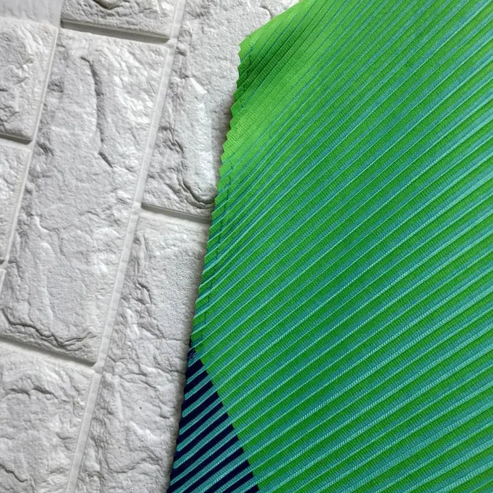 [BUNJANG] Colorblock Pleated Long Dress / 컬러플 배색 플리츠  원피스