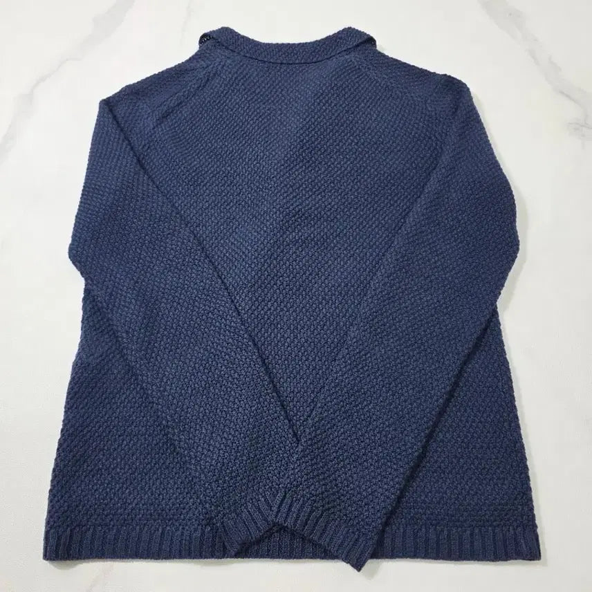 [BUNJANG] Theory Double Button Knit Jacket Navy 36 / 띠어리 더블 버튼 니트 자켓 네이비 36