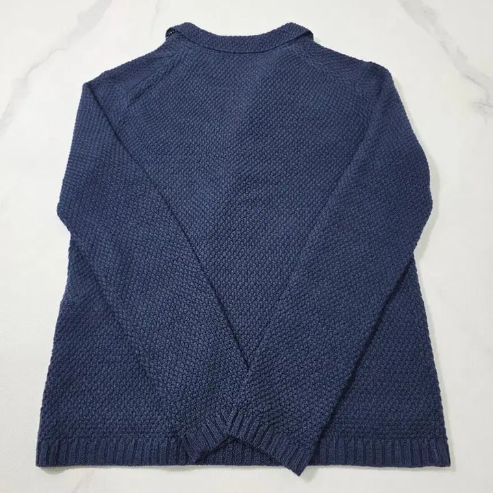 [BUNJANG] Theory Double Button Knit Jacket Navy 36 / 띠어리 더블 버튼 니트 자켓 네이비 36